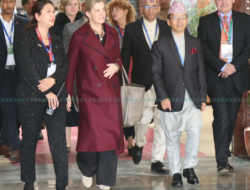 The wife of Prince Edward of the United Kingdom, Sophie, in Kathmandu.